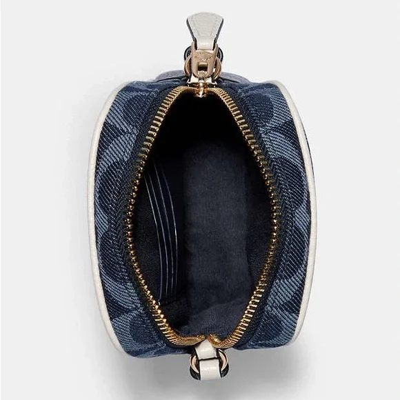 Coach North/South Crossbody In Signature Jacquard denim style - Picture 3 of 14